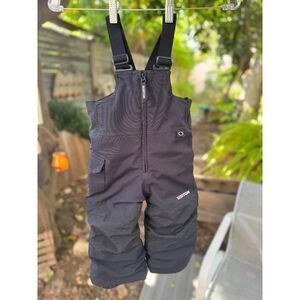 Burton Toddlers' Maven Black Bib Snow Overall Pants Size 2T Used 1 Season
